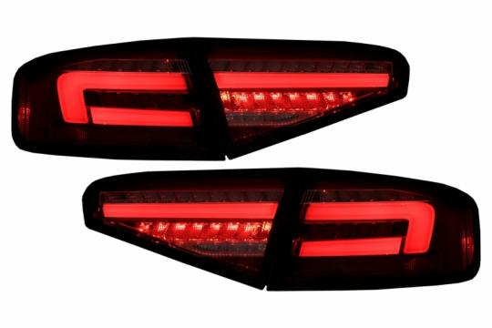 Stopuri LED compatibile cu Audi A4 B8 12-15 Sedan rosu