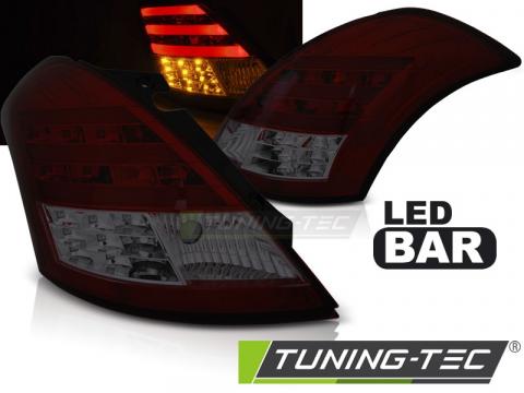Stopuri LED compatibile cu Suzuki Swift V 10- rosu fumuriu de la Kit Xenon Tuning Srl