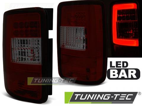 Stopuri LED compatibile cu VW Caddy 03-03.14 rosu fumuriu