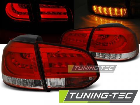 Stopuri LED compatibile cu VW Golf 6 10.08-12 rosu, alb LED de la Kit Xenon Tuning Srl
