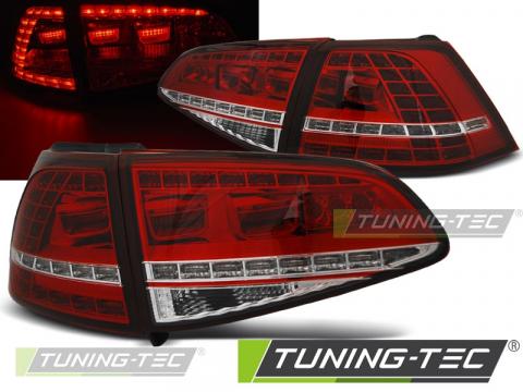 Stopuri LED compatibile cu VW Golf 7 13-17 rosu alb LED GTI de la Kit Xenon Tuning Srl