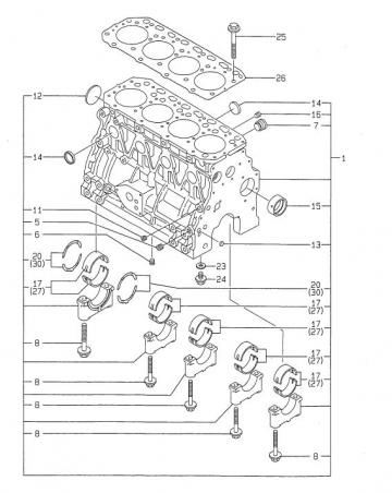 Bloc motor Yanmar 4TNE84 de la Terra Parts & Machinery Srl
