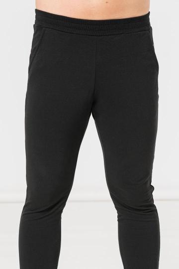 Pantalon coton casual barbati black - M