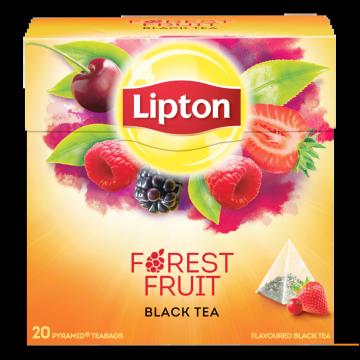 Ceai negru cu fructe de padure piramide Lipton Forest Fruit