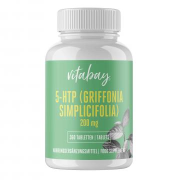 Supliment alimentar Vitabay 5-HTP 200 mg - 360 Tablete de la Krill Oil Impex Srl