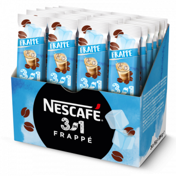 Cafea instant Nescafe 3 in 1 Frappe plic 24x15 g