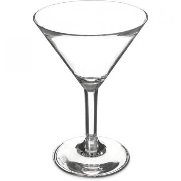 Pahar martini din policarbonat transparent, 250 ml de la Amenajari Si Dotari Horeca Srl.