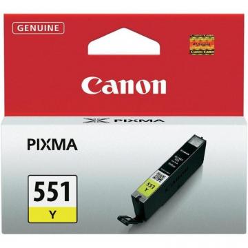 Cartus cerneala Canon CLI-551Y, yellow, capacitate 7ml de la Etoc Online