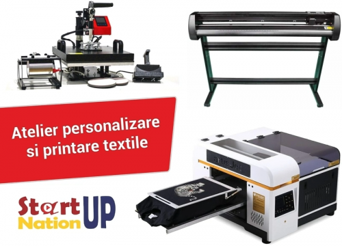 Kit atelier personalizare si printare textile Start-up de la Z Spot Media Srl