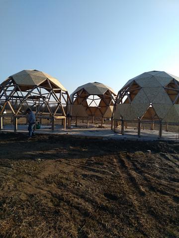 Structura dom, (semisfera) din lemn sau metal de la Transylvania Domes & Conectors