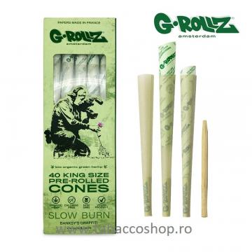 Conuri King Size G-Rollz Bio Organic Green Hemp (40 buc)