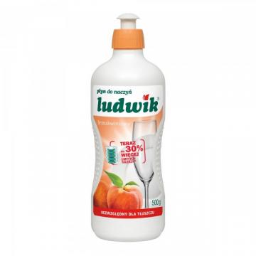 Detergent vase cu extract papaya si piersica Ludwik 500ml de la Practic Online Packaging Srl