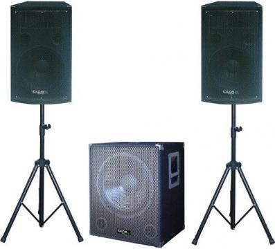 Sistem de sonorizare activ 2.1, Ibiza Sound Cube 1812, 1200W