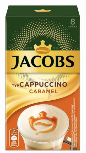 Cappuccino cu aroma de caramel plic Jacobs 8buc