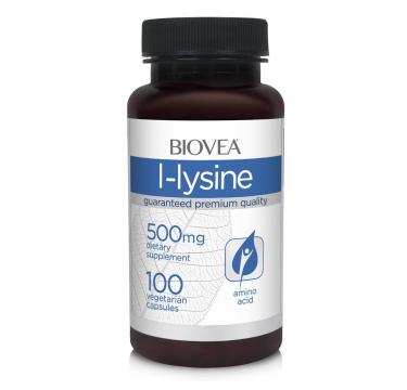 Supliment alimentar Biovea L-Lysine (L-Lizina) 500mg de la Krill Oil Impex Srl