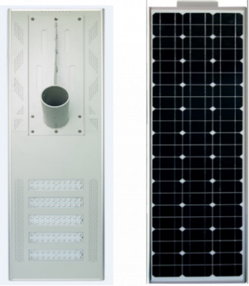 Lampa stradala fotovoltaica cu LED 100W de la Solar Watts Srl