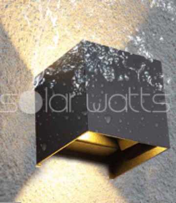 Lampa cub wall mounted cu LED 10W de la Solar Watts Srl