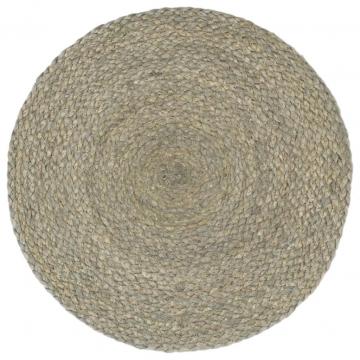 Naproane, 6 buc., gri, 38 cm, rotund, iuta de la VidaXL
