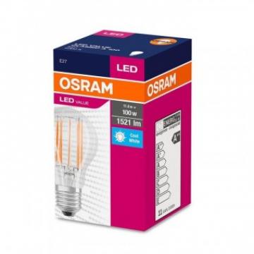 Bec led Osram filament 11 W, lumina naturala 4000K, E27 de la Viva Metal Decor Srl