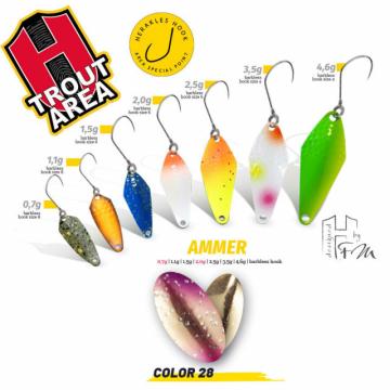 Oscilanta Herakles Ammer, Culoare 28 - Golden Trout, 2.5g de la Pescar Expert