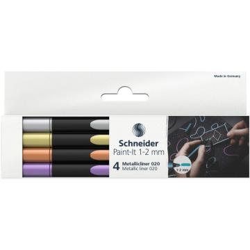 Marker Liner metalic Paint-It 020 1-2 mm Set 4 buc de la Sanito Distribution Srl