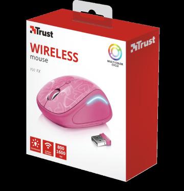 Mouse wireless Trust Yvi FX, roz