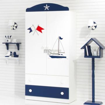 Dulap copii 2 usi Sailor de la Marco Mobili Srl
