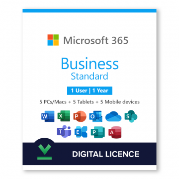 Licenta Microsoft 365 Business Standard 1 an, 1 utilizator de la Digital Content Distribution LTD