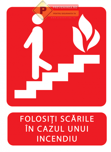 Indicatoare de urgenta pentru scari