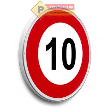 Indicatoare pentru limita de viteza la 10 km