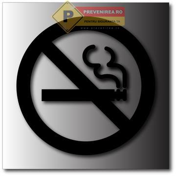 Indicator aluminiu fumatul interzis de la Prevenirea Pentru Siguranta Ta G.i. Srl