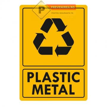 Semn pentru plastic si metal de la Prevenirea Pentru Siguranta Ta G.i. Srl