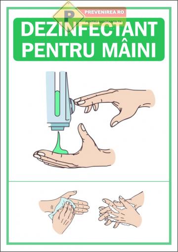 Semne pentru dezinfectant pentru maini de la Prevenirea Pentru Siguranta Ta G.i. Srl