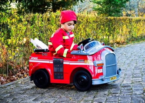 Jucarie masinuta de pompieri Kinderauto Patrol 2x 35W 12V