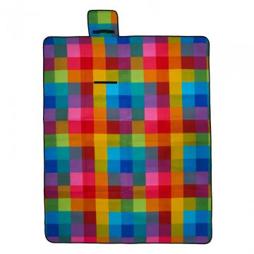 Patura picnic fleece cu maner, 150 x 180 cm, Rainbow de la Etoc Online