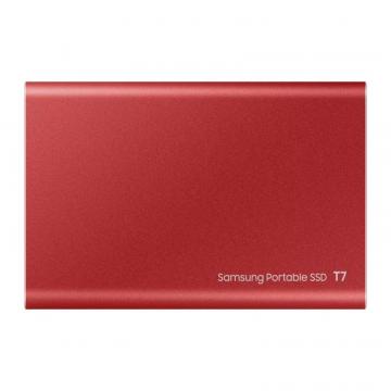 SSD extern Samsung T7 Touch portabil, 1TB, USB 3.1, red