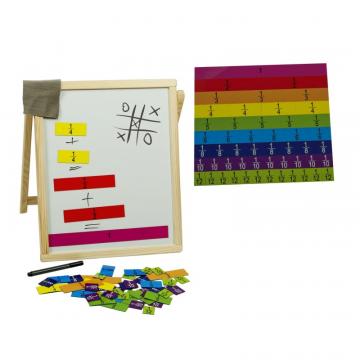 Tabla magnetica de scris, din lemn, invata matematica de la Happy Store Concept