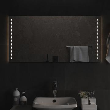 Oglinda de baie cu LED, 100x50 cm