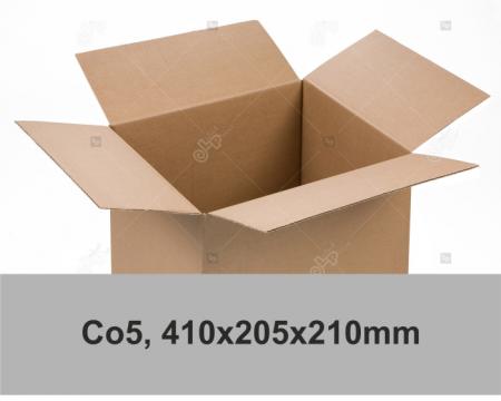 Cutie carton ondulat, natur, CO5, 410x205x210 mm de la Label Print Srl