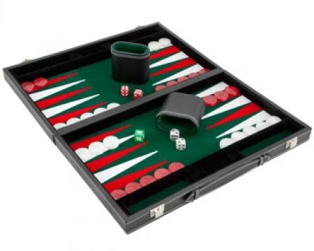 Set joc table Backgammon Casino - Compact - 38x47 cm de la Chess Events Srl