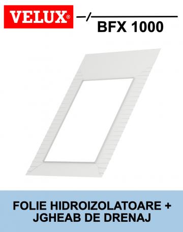 Folie hidroizolatoare si jgheab de drenaj Velux BFX 1000 de la Deposib Expert