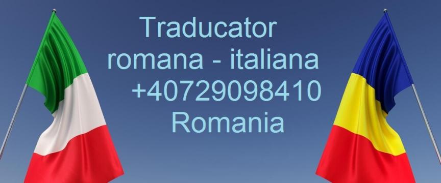 Servicii traducator romana-italiana-romana