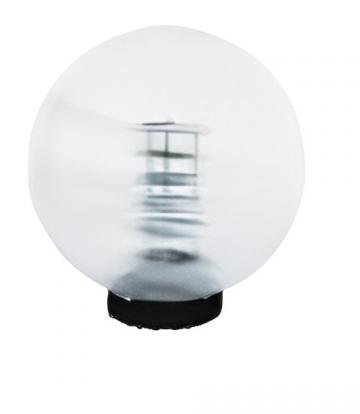 Glob 30 cm transparent striat + reflector cu suport
