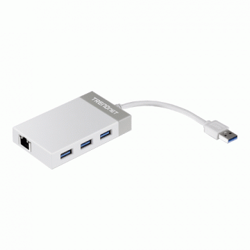 Adaptor USB 3.0 la Gigabit, Hub USB - TRENDnet TU3-ETGH3 de la Big It Solutions