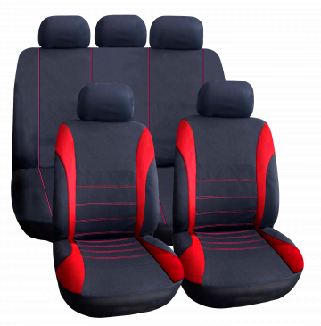 Huse universale pentru scaune auto - rosii - Carguard de la Rykdom Trade Srl