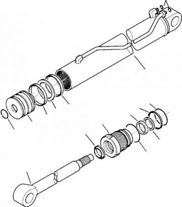 Set garnituri pentru buldoexcavatoare Komatsu