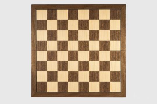 Tabla de sah Deluxe pliabila no 5, lemn de nuc, 45x45cm de la Chess Events Srl