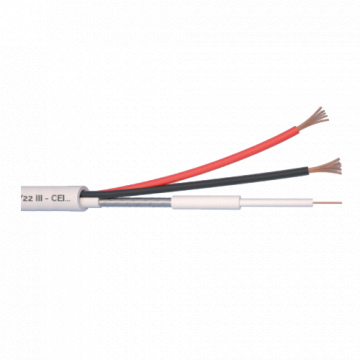 Cablu Microcoaxial + alimentare 2x0.5, Cupru 100%, 100m MCX7 de la Big It Solutions