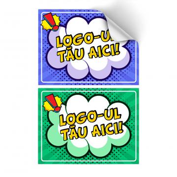 Set 40 stickere 21x14 cm pentru personalizare cutii de la Legendary Games & Gifts Srl