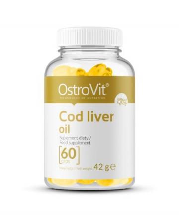 Supliment OstroVit Ulei de ficat de cod 500 mg 60 Capsule de la Krill Oil Impex Srl